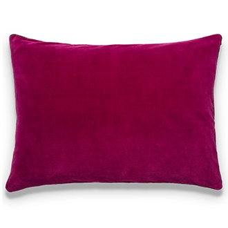 Elitis Eurydice lipstick pink velvet designer throw pillow. Free Shipping!