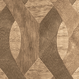 Elitis Nappees RM 435 72. Walnut custom inlay geometric pattern